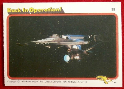 STAR TREK - MOVIE - Card #35 - BACK IN OPERATION! - TOPPS 1979 - Image 1 of 2
