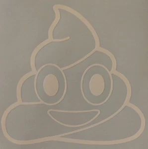 Poop Emoji Vinyl Sticker Decal home laptop choose size/color - Picture 1 of 4