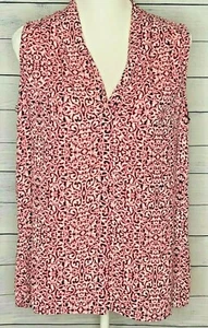 Laundry by Shelli Segal rosa Paisley-Druck ärmelloses Top Knopfleiste Medium - Bild 1 von 7