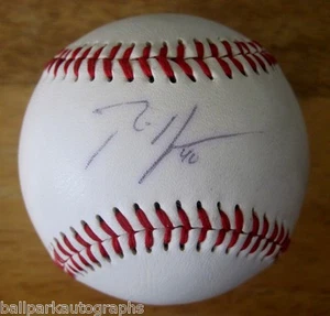 Rich Harden Oakland A's Cubs Rangers Signed Baseball Autograph With COA - Picture 1 of 2