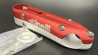 Vintage Cinelli SESAMO Stem Red & Silver 110mm 25.4mm 1in Steerer 26.0mm Clamp - Image 1 of 4