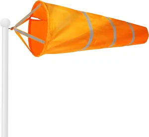 - Orange Windsock Heavy Duty Printed 210D Wind Direction Measurement (Orange 30" - Picture 1 of 12