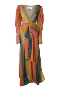STILL STILL STUDIO London Wonderwall Mutton Sleeve Maxi Dress (FR 36| UK 6-8) - Picture 1 of 6