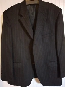 Chaqueta Traje Chaps Navy a Rayas para Hombre 100% Lana 3 Botones (46R) - Imagen 1 de 7