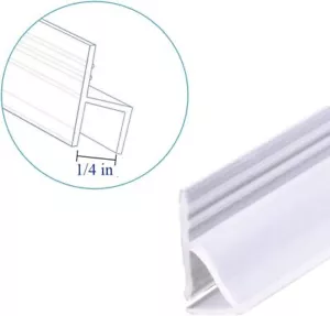 1/4'' Frameless Shower Door Bottom Seal–Stop Shower Leaks , Create Water Barrier - Picture 1 of 7