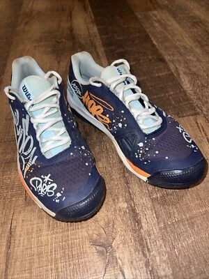 Paris 网球鞋 Hope 运动鞋 Wilson Rush Pro 4.0 女式 10(男士 8)泡菜球 — 第 1/4 张图片