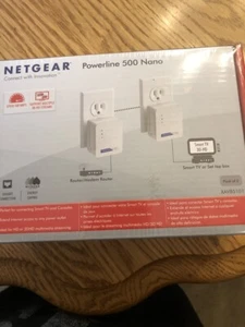 Netgear Powerline 500 NANO XAVB5101 - 100PAS NEW (SEALED) - Picture 1 of 4