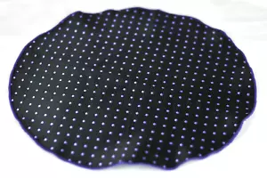 Lord R Colton Masterworks Pocket Round Madrid Black Dot Silk - $75 Retail New - Picture 1 of 2