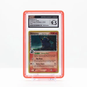 Pokemon Heracross #3 Holo EX Dragon Frontiers 2006 - CGC 9.5 Mint+ - Picture 1 of 4