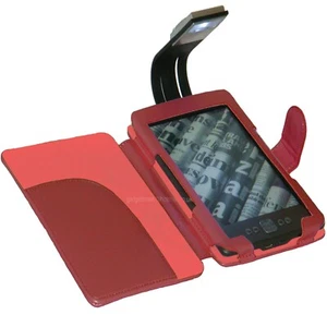FUNDA ROSA CUBIERTA Y LUZ PARA NUEVO AMAZON KINDLE 4 4A GENERACIÓN CON LÁMPARA LED DE LECTURA - Imagen 1 de 2