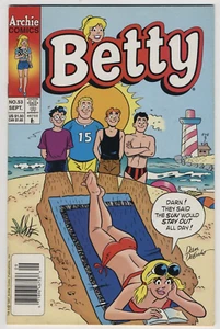 1997 Archie Comics #53 Betty Edizione Edicola Bikini Beach Cover - Foto 1 di 2