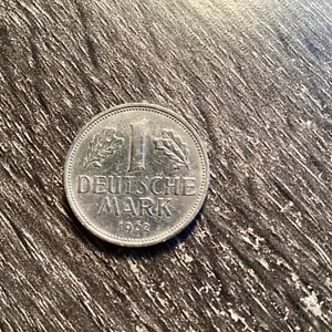 Germany 1 Mark 1962-F. XF Condition. Sharp Coin Detail. World Coin Germany. - Picture 1 of 2