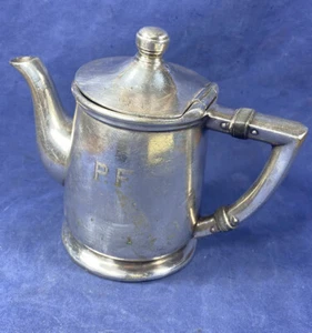 C.1940 Reed & Barton Silverplate Teapot Silver Soldered, Monograms P.F. & H.U.P. - Picture 1 of 14