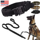 Tactical Military Dog Collar Nylon Adjustable Heavy Duty Metal Buckle & Handle