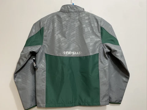 New NDSU North Dakota State University BISON J America Men's L Softshell Jacket Cover