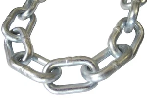 8/0 Grade 30 Proof Coil Chain Zinc Plated | 0.31" Wire | W.L.L. 1900 lbs Utility - Picture 1 of 3