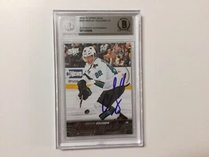 Nikolay Goldobin Signed Upper Deck Young Guns YG Card RC Slabbed Beckett BAS a - Picture 1 of 2