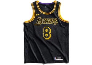 Nike Los Angeles Lakers Kobe Bryant Black Mamba City Edition Swingman Jersey Bla - Picture 1 of 2