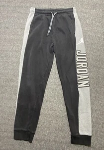 Jordan Jumpman Arc Fleece Sweat Pants Gray and Black Joggers Size L - Picture 1 of 7