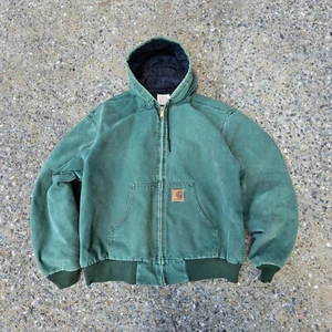 Vintage 90s Carhartt JQ294 Jacket Mens 2XL Aspen Green Quilt Lining 1996 USA - Picture 1 of 12