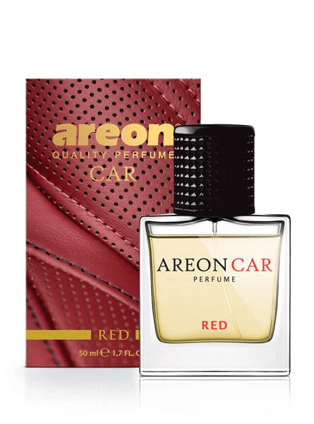 Areon Car Perfume 1.7 Fl Oz. (50ml) Glass Bottle Air Freshener, RED - Image 1 of 4