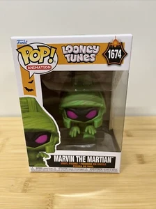 Funko POP! Animation Looney Tunes Halloween Marvin The Martian (Mummy) #1674 - Picture 1 of 6