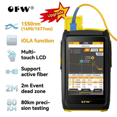 Mini OTDR Active Fiber Live Test 1550Nm 20Db Optical Fiber Reflectometer Touch S - Image 1 of 4