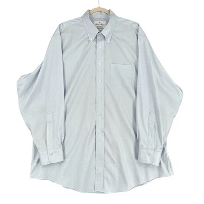 Brooks Brothers Madison Performance Blue Button Down Long Sleeves Shirt 18 / 35 - Image 1 of 4