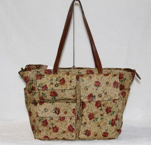 Patricia Nash Sorlana Travel Tote Bag Weekender Purse Handbag Western Lace Rose - Picture 1 of 5