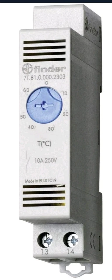 finder SERIE 7T 0.000.2303-1 Schaltschrankheizungs-Thermostat - Bild 1 von 1