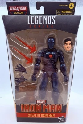 2021 Hasbro Marvel Legends Ursa Major Series Stealth Iron Man 6" Figure New - Image 1 of 2