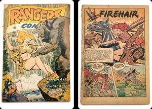 Rangers Comics #36/41 Fiction House 1947 Golden Age Firehair Sky Rangers 10 Cent - Picture 1 of 19