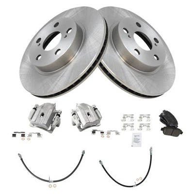 Front Ceramic Brake Pad & Rotor Kit Fits 2004-2009 Toyota Prius - Imagem 1 de 4