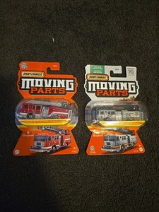 Matchbox Moving Parts Seagrave Fire Truck 'PAIR' - Picture 1 of 4