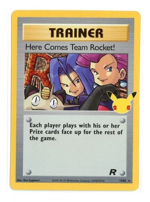 Here Comes Team Rocket! 15/82 Holo Celebrations: Classic Collection Pokemon - Image 1 of 2