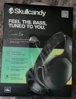 Skullcandy Crusher Evo Bluetooth Wireless Over-Ear Headphones - Black S6EVW-N740 - Image 1 of 3