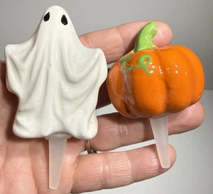 Nora Fleming LOTE 2 CALABAZA Y FANTASMA Plato Dije Cerámica - Imagen 1 de 11
