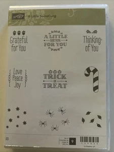 Stampin’ Up! A LITTLE SOMETHING Stamp Set Phrases Holidays & More - Picture 1 of 3