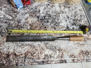 VINTAGE ANTIQUE L & I.J. WHITE 1.5" WOOD CHISEL GOUGE, 19.6" LONG - Picture 1 of 6