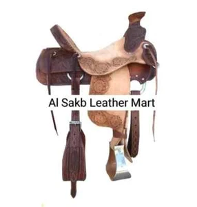 Handmade Beauty Western Barrel Roping Horse Saddle ,Free tack set and free ship. - Picture 1 of 3