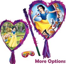 Snow White Pinata Smash Party Stick Lovely Princess Seven Dwarfs Heart apple UK
