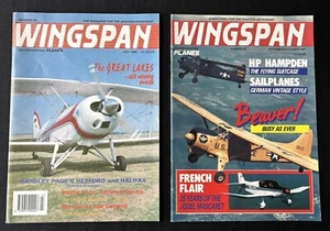 2x Spannweite Flugzeuge Flugzeug Luftfahrt Zeitschriften - Sept/Okt 1987 (#40) & Jul 1990 - Bild 1 von 3