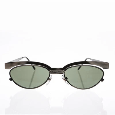 Floating Lens Vintage Sunglass Gunmetal Frame 1990s - Trina - Image 1 of 3