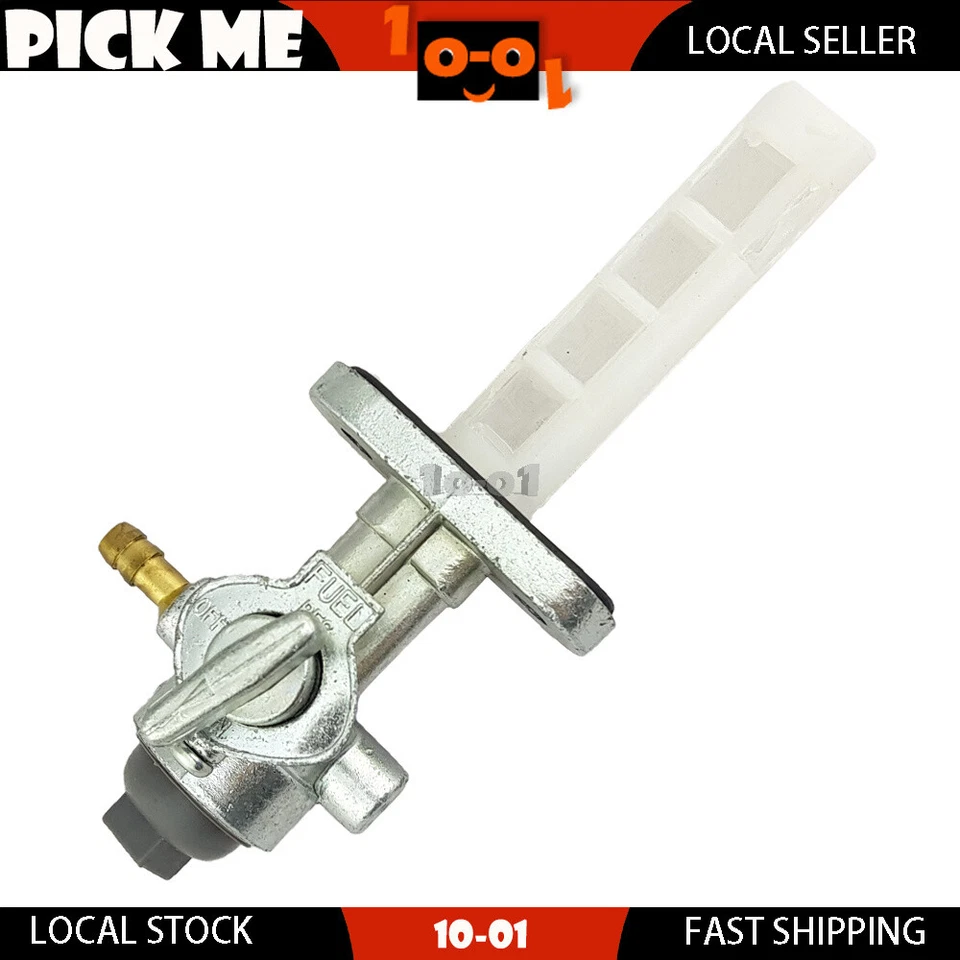 Fuel Tap Valve Left Hand Out Fit SUZUKI TS125 TS185 TS250 TF100 TF125 TF185 - Image 1 of 1