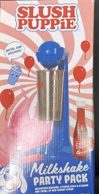 Slush Puppie Milkshake Maker Party Pack - Metal & Paper Cups, & Syrup Included • 17.50£