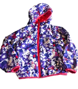 Columbia Mädchen lila Camouflage gefüttert XXS (4/5) Kapuze Omni-Shield Windbreaker Jacke - Bild 1 von 13