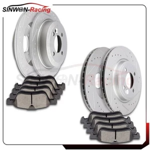 Pastillas de freno y rotores cerámicos delanteros traseros para Mini Cooper S 1.6L 2002-2006 - Imagen 1 de 9