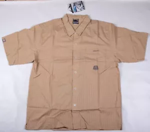 Vintage 2004 NEW w/ Tags Dye Paintball PB Button Up Beige Shirt Men's Size LG/XL - Picture 1 of 11