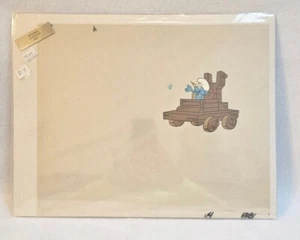 Original Hanna-Barbera Smurfs Animation Production Cel 4 pc Set Up - Handy Smurf - Picture 1 of 5