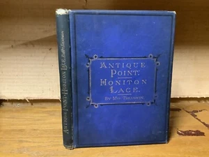C. 1875 Antique Point And Honiton Lace - Illustrated Victorian Design Book - Picture 1 of 14